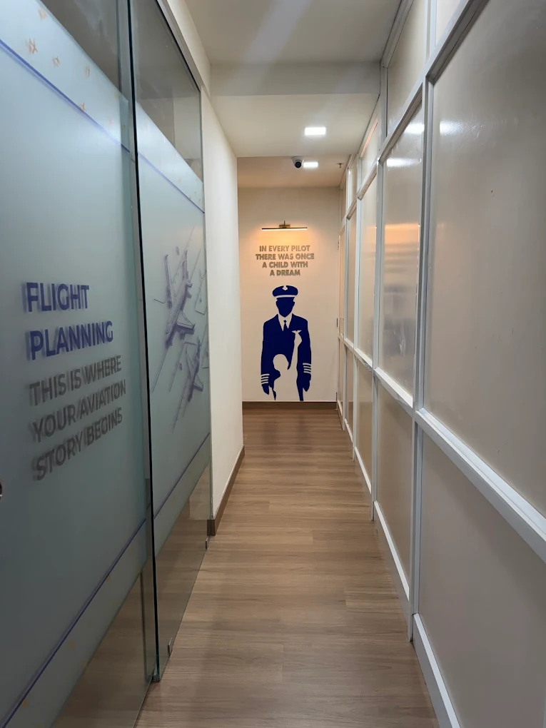 Flight planning corridor at Sky Mentors Academy