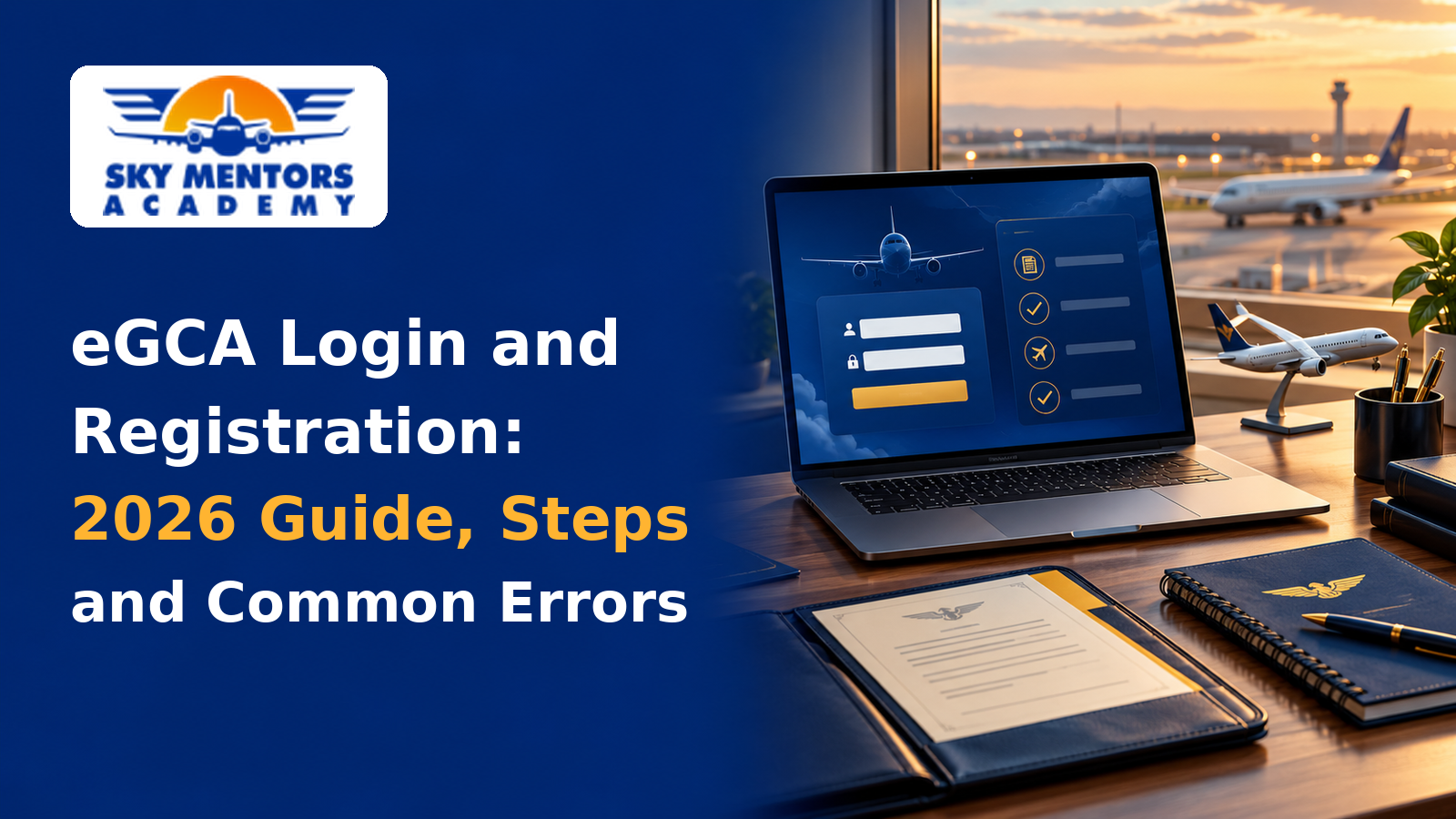 eGCA login and registration guide for aspiring pilots in India