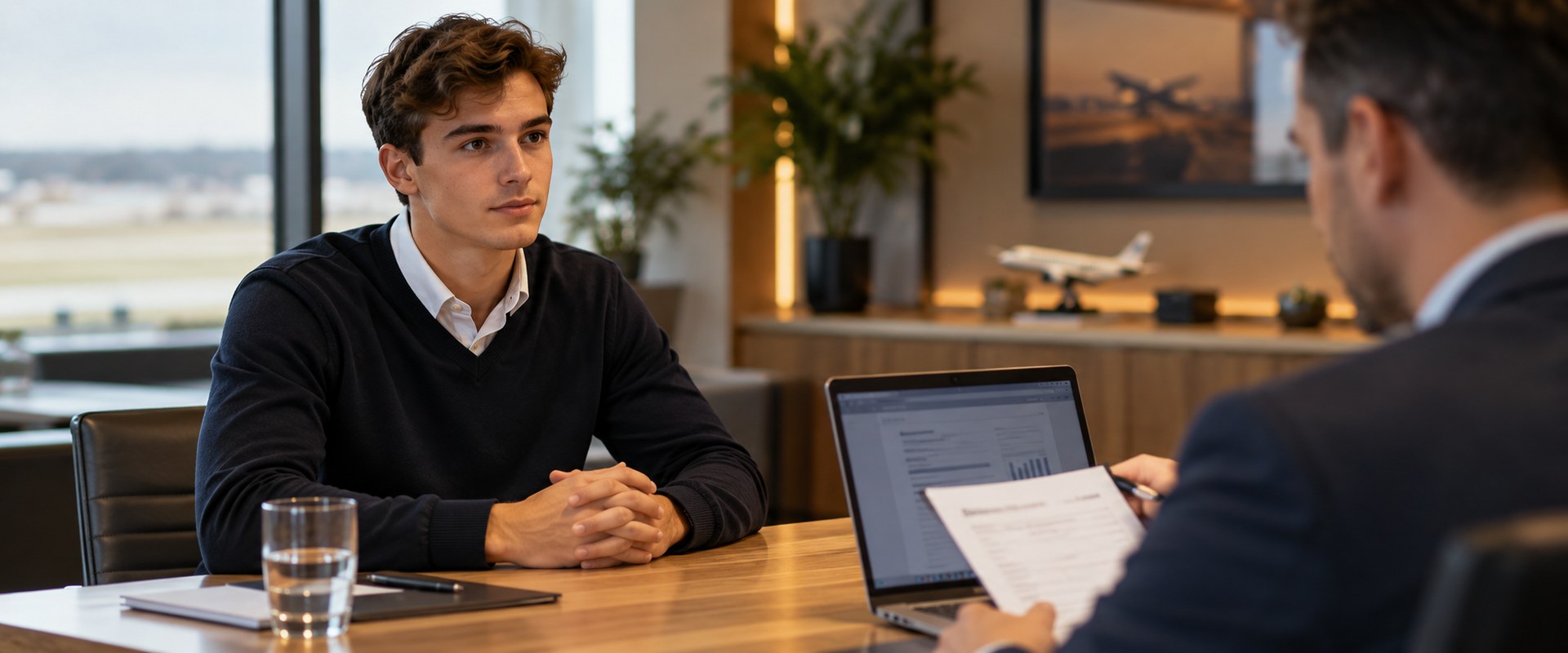 Cadet candidate in a mock ADAPT-style psychometric interview